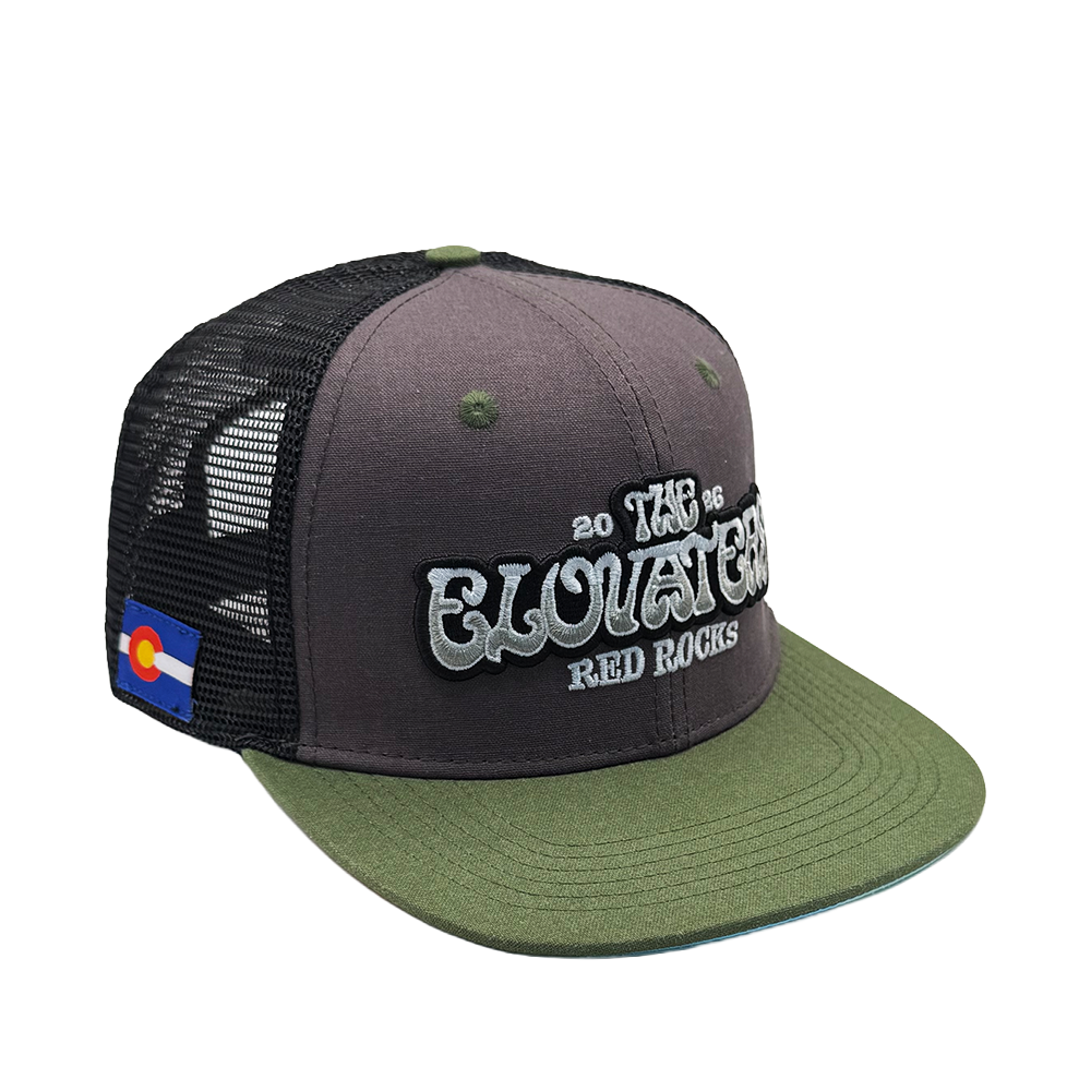 ヒログン　REDCAP　スタッズカスタム The Elovaters Red Rocks 2026 Charcoal/ Moss / Black Mesh — Alpine